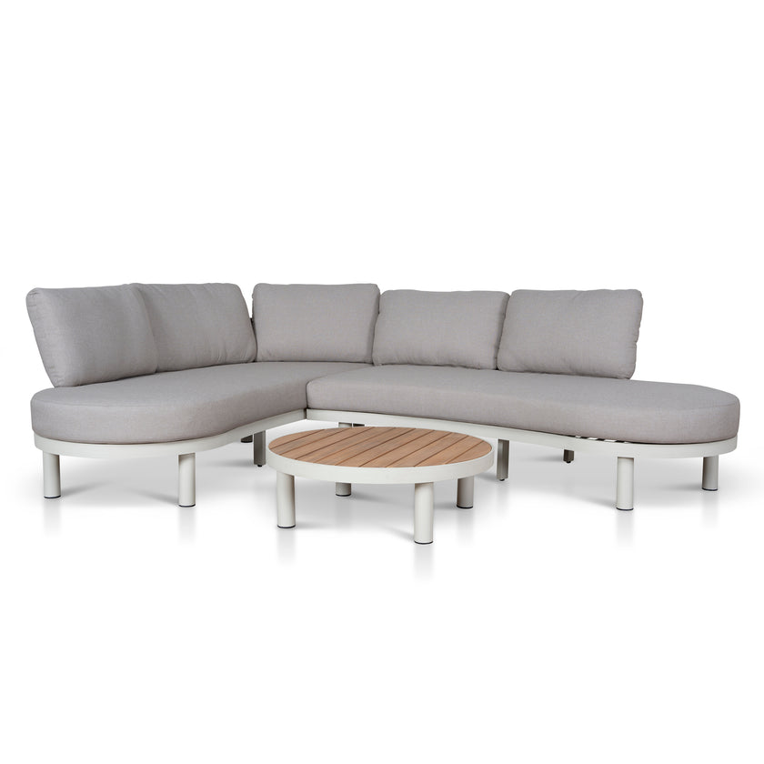 CLS12165-EM 2pcs Outdoor Corner Lounge Set - Light Brown