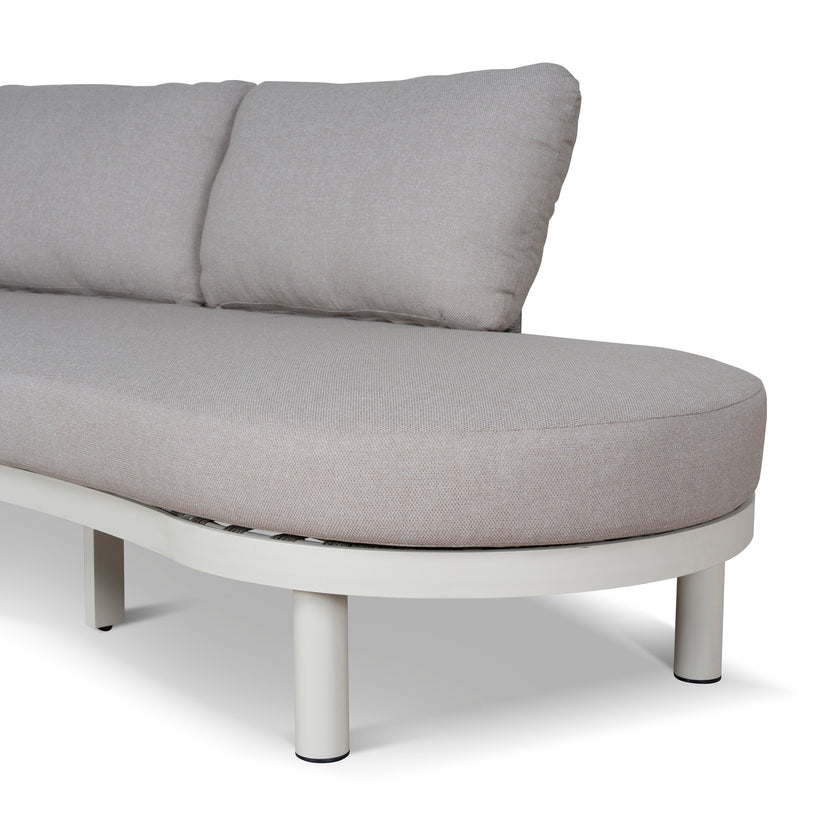 CLS12165-EM 2pcs Outdoor Corner Lounge Set - Light Brown