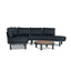 CLS12166-EM 2pcs Outdoor Corner Lounge Set - Royal Dark Grey