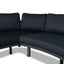 CLS12166-EM 2pcs Outdoor Corner Lounge Set - Royal Dark Grey