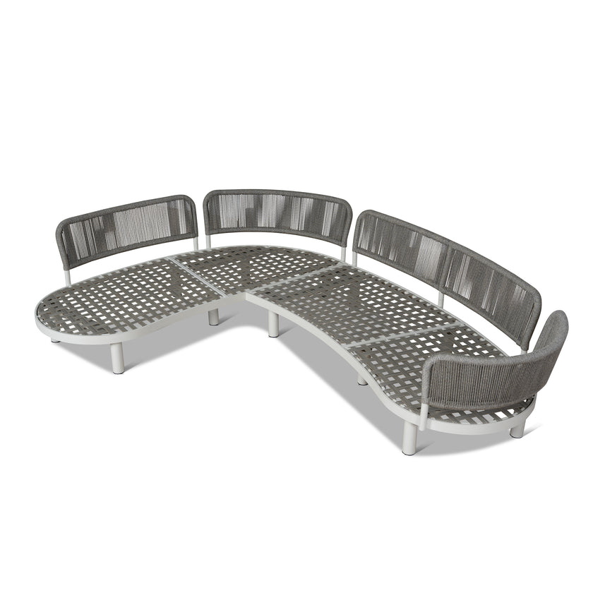 CLS12167-EM Outdoor Corner Sofa - Light Brown