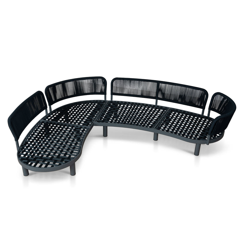 CLS12168-EM Outdoor Corner Sofa - Royal Dark Grey