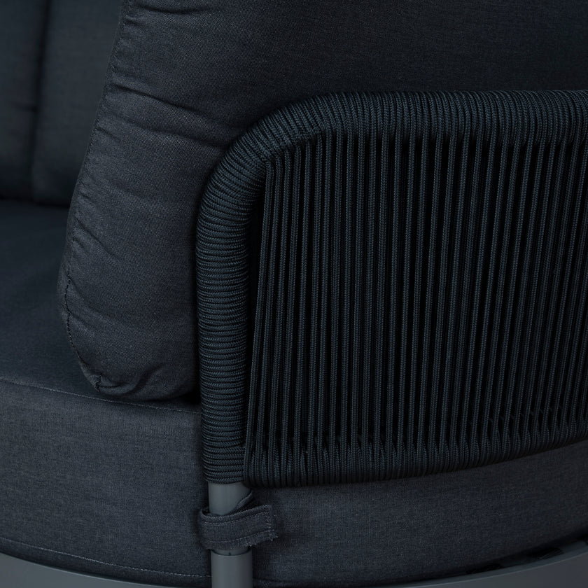 CLS12168-EM Outdoor Corner Sofa - Royal Dark Grey