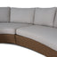 CLS12169-EM 2pcs Outdoor Corner Lounge Set - Light Brown