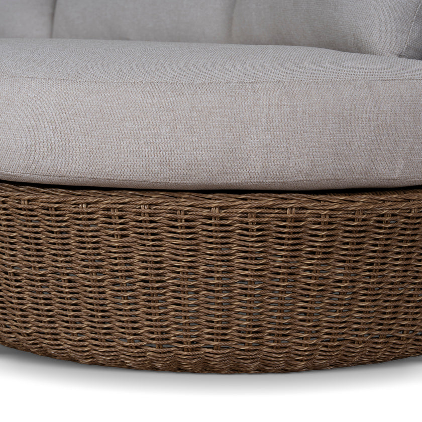 CLS12169-EM 2pcs Outdoor Corner Lounge Set - Light Brown