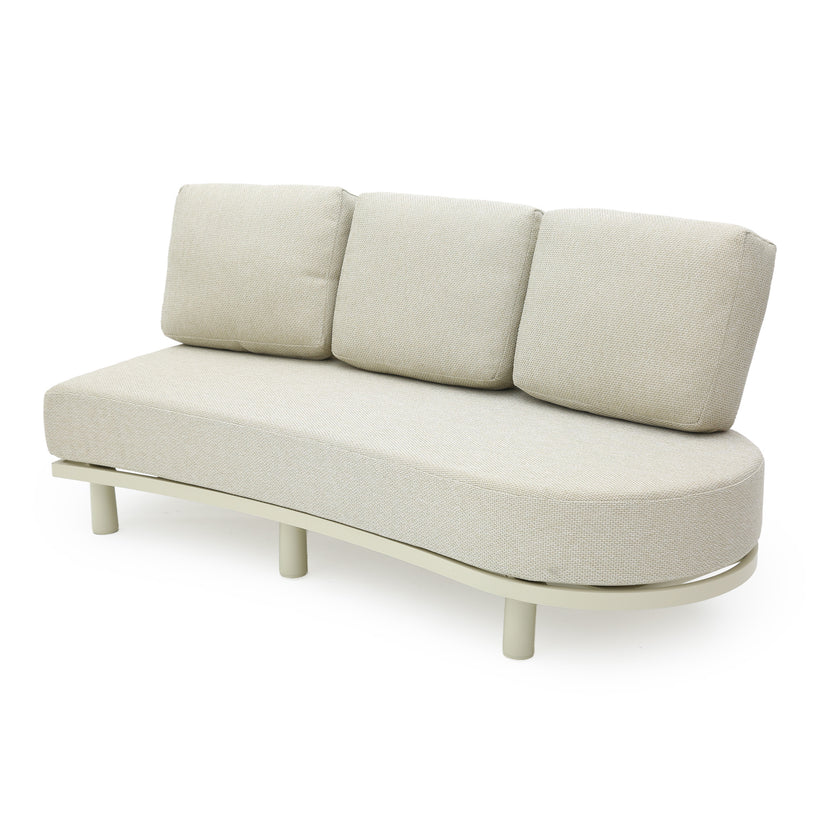 CLS14092-KT 6 Seater Outdoor Corner Set - Cream White