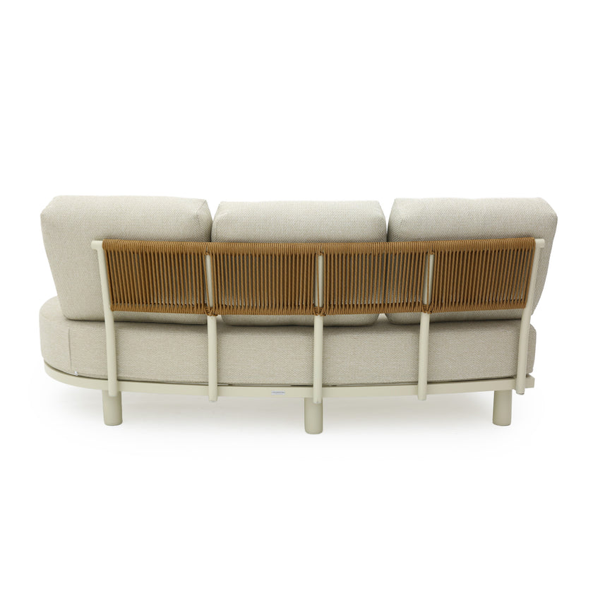 CLS14092-KT 6 Seater Outdoor Corner Set - Cream White