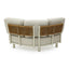 CLS14092-KT 6 Seater Outdoor Corner Set - Cream White