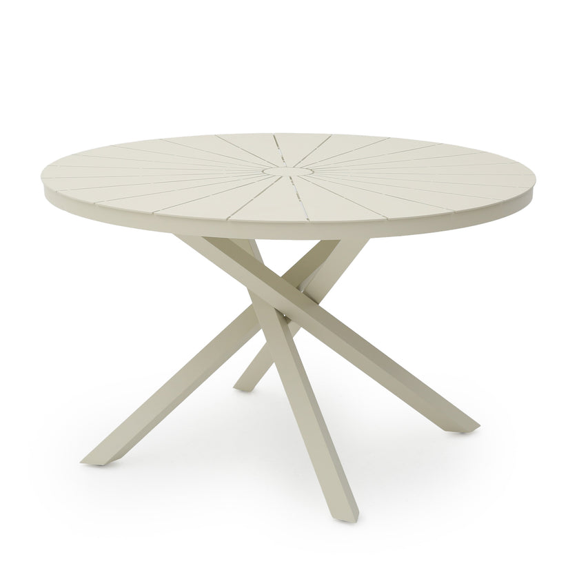 CLS14092-KT 6 Seater Outdoor Corner Set - Cream White