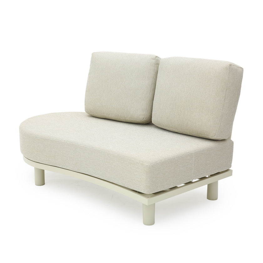 CLS14092-KT 6 Seater Outdoor Corner Set - Cream White