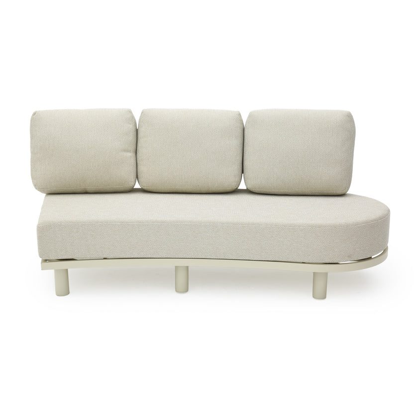 CLS14092-KT 6 Seater Outdoor Corner Set - Cream White