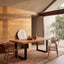 CDT6725-EM 2.1m Dining Table - Natural with Black Leg