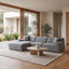 CLC6825-YY 3 Seater Left Chaise Sofa - Noble Grey