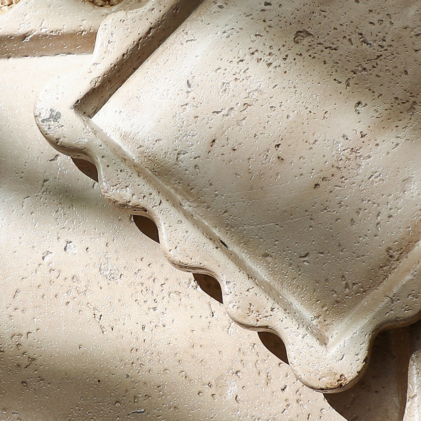 CAC10736-FC Curved Edge Travertine Plate B
