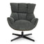 Ex Display - COC10288-LF Swivel Armchair - Dark Fern Green