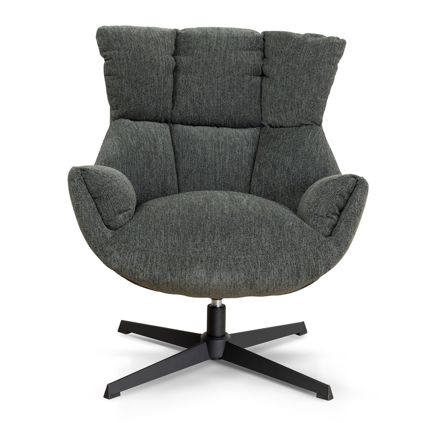Ex Display - COC10288-LF Swivel Armchair - Dark Fern Green