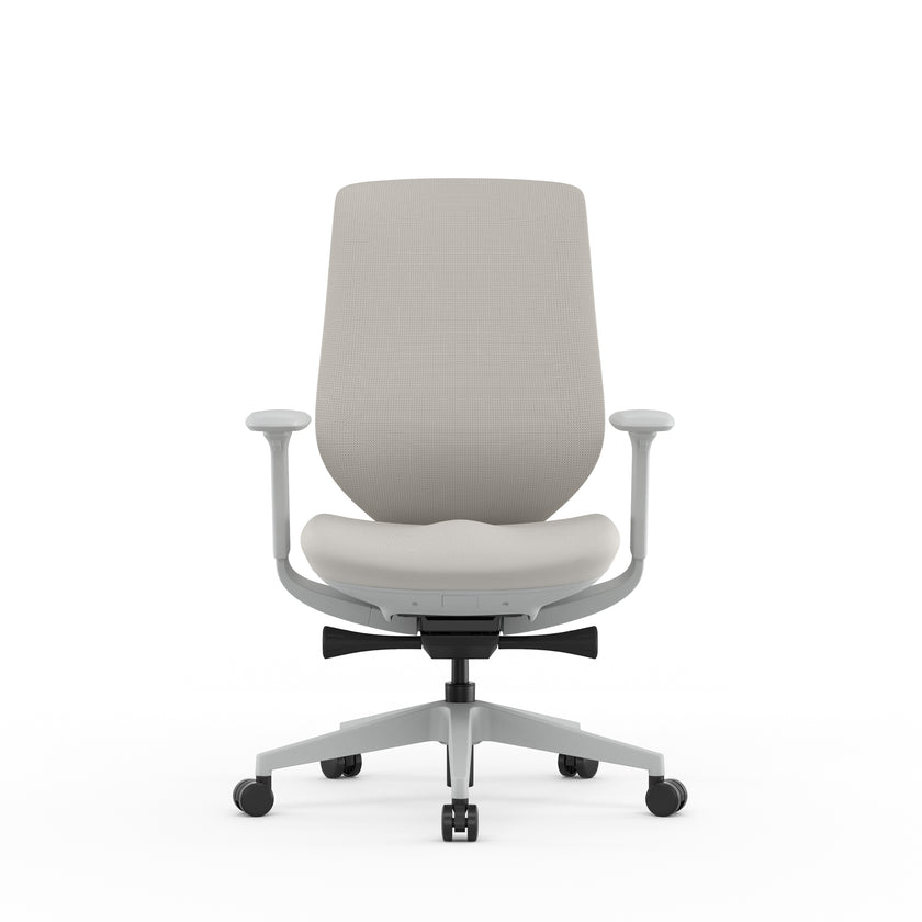 COC12628-AV Mesh Office Chair - Light Grey
