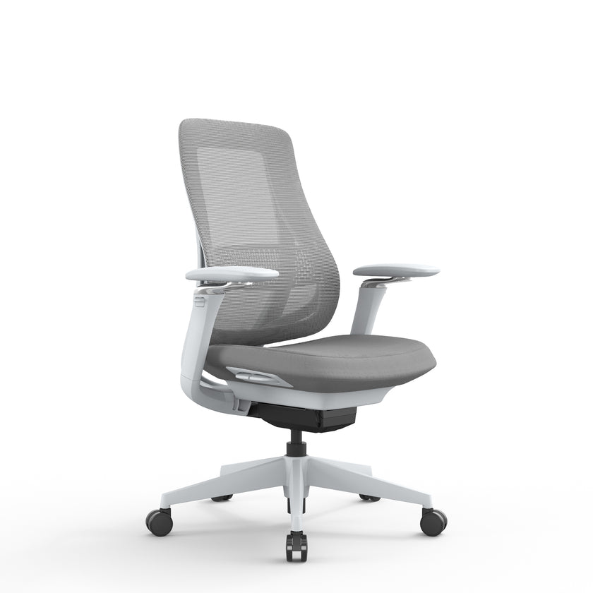 COC12630-AV Mesh Office Chair - Light Grey
