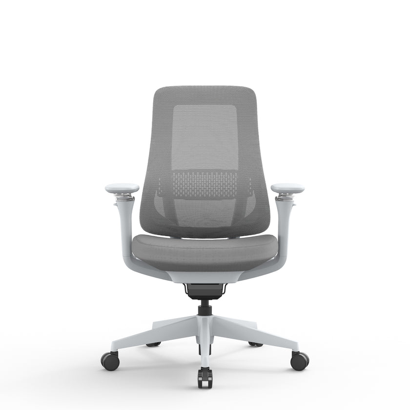 COC12630-AV Mesh Office Chair - Light Grey