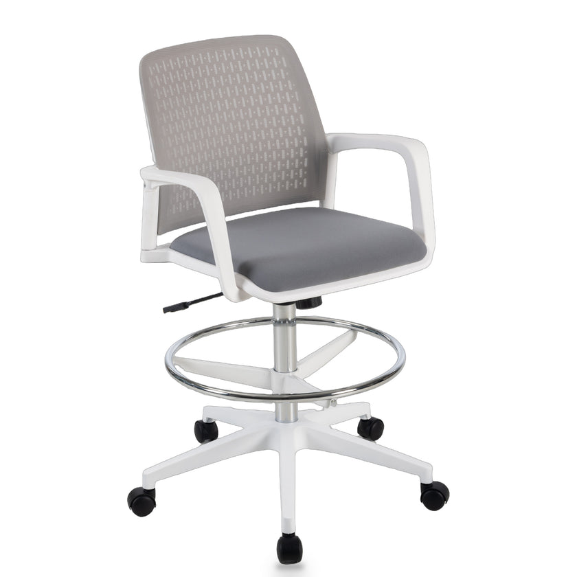 COC12812-LF Drafting Office Chair - Light Grey