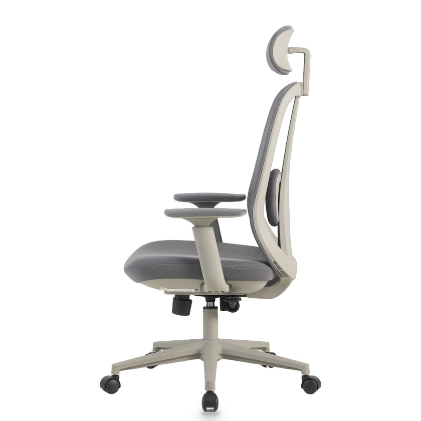 COC12813-LF Office Chair with Headrest - Carbon Grey