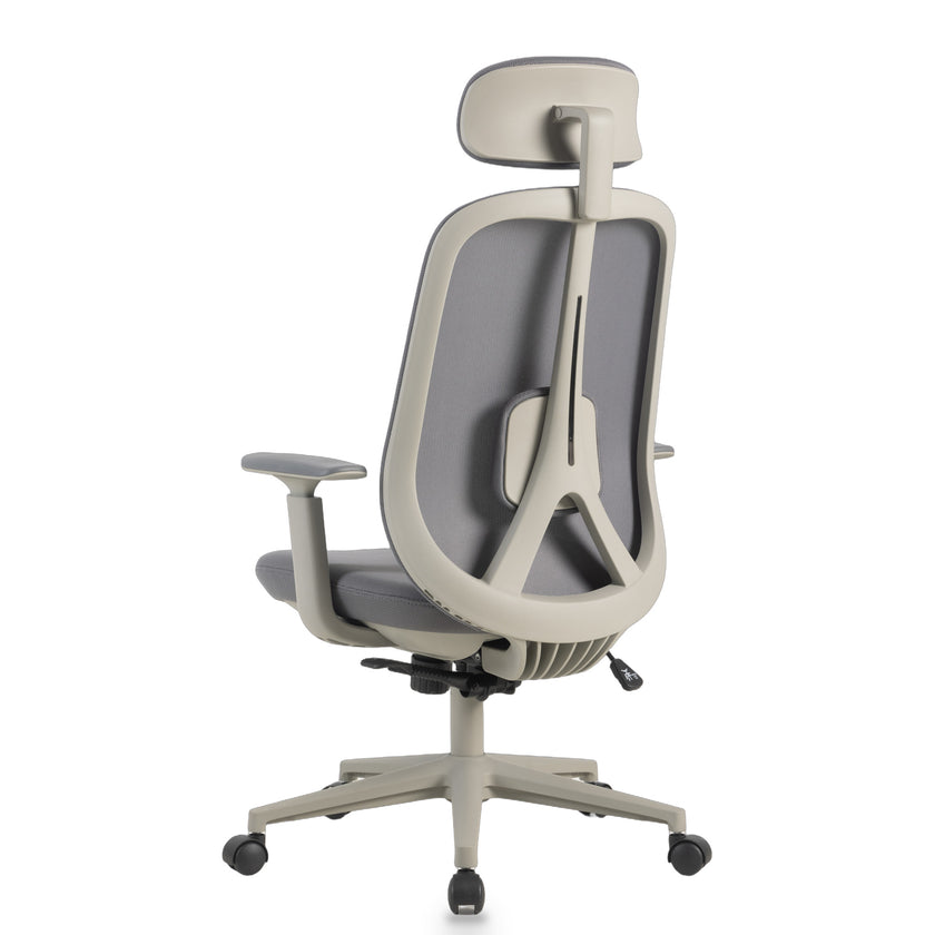 COC12813-LF Office Chair with Headrest - Carbon Grey
