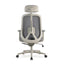 COC12813-LF Office Chair with Headrest - Carbon Grey