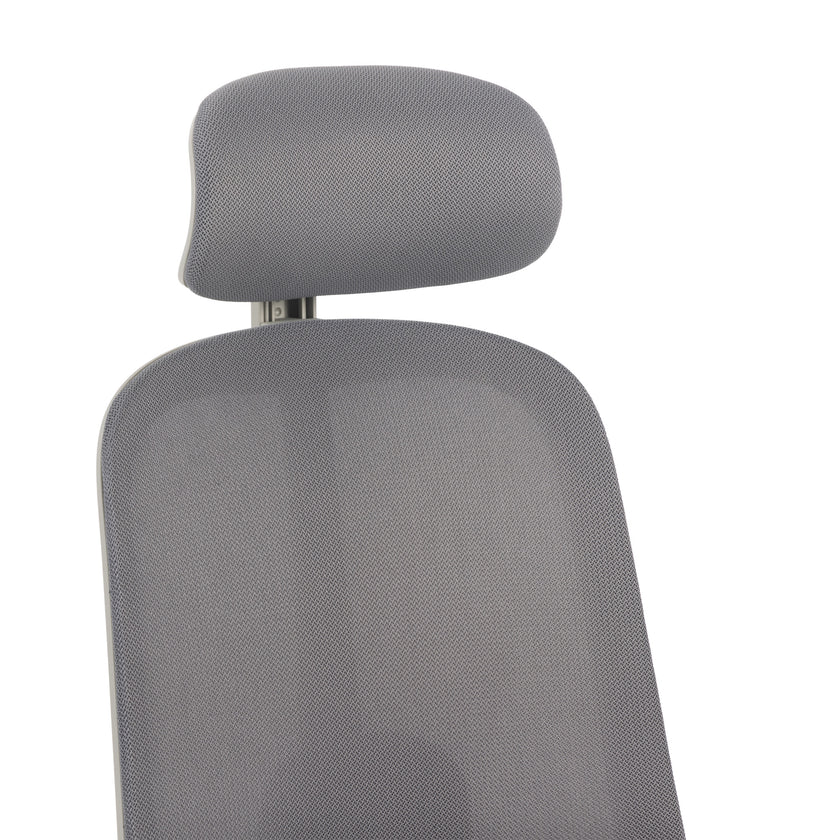 COC12813-LF Office Chair with Headrest - Carbon Grey
