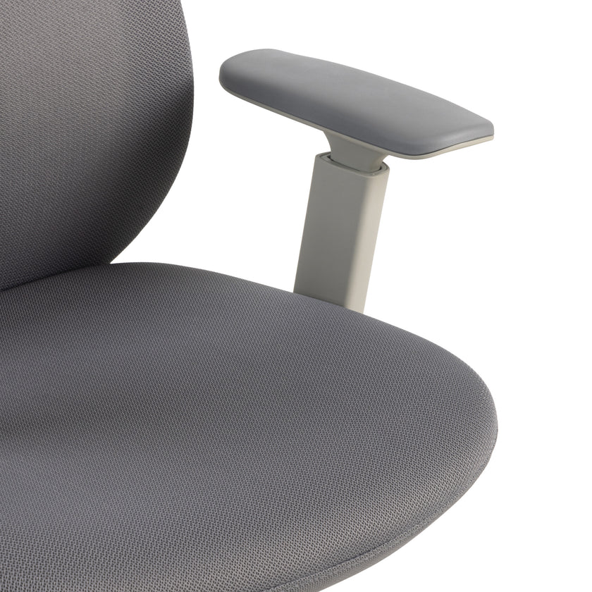 COC12813-LF Office Chair with Headrest - Carbon Grey