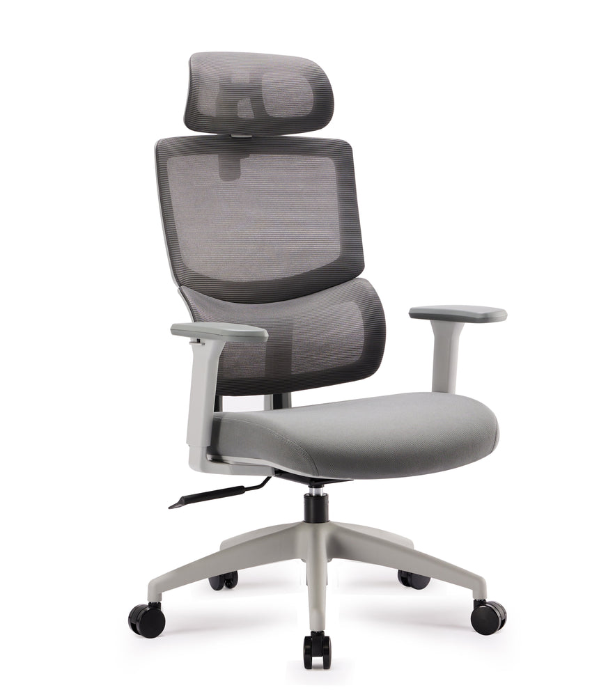 CDC6114-ST Fabric Dining Chair - Pebble Grey with Black Legs (Clearance)