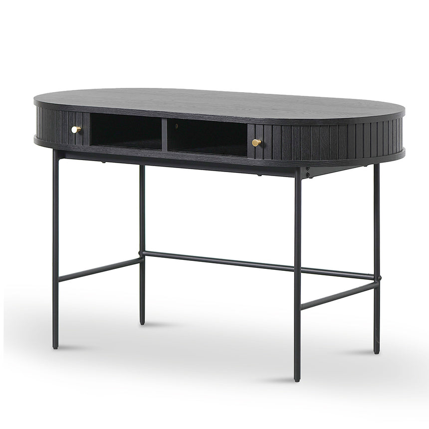 COF8452-KD 1.2m Home Office Desk - Full Black