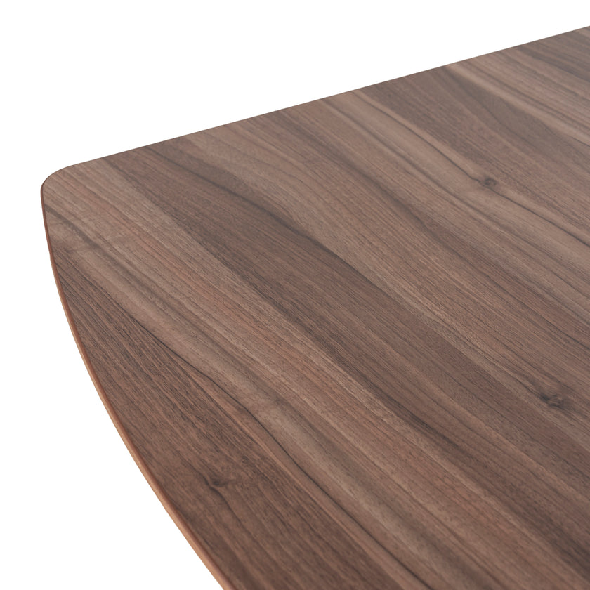 COT10442-SN 3.6m Boardroom Meeting Table - Walnut Top With Black Legs