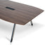 COT10442-SN 3.6m Boardroom Meeting Table - Walnut Top With Black Legs