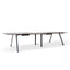 COT10442-SN 3.6m Boardroom Meeting Table - Walnut Top With Black Legs