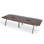 COT10442-SN 3.6m Boardroom Meeting Table - Walnut Top With Black Legs