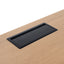 COT10692-SN 1.6m Single Seater Natural Office Desk - Black Legs
