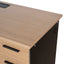 COT10692-SN 1.6m Single Seater Natural Office Desk - Black Legs