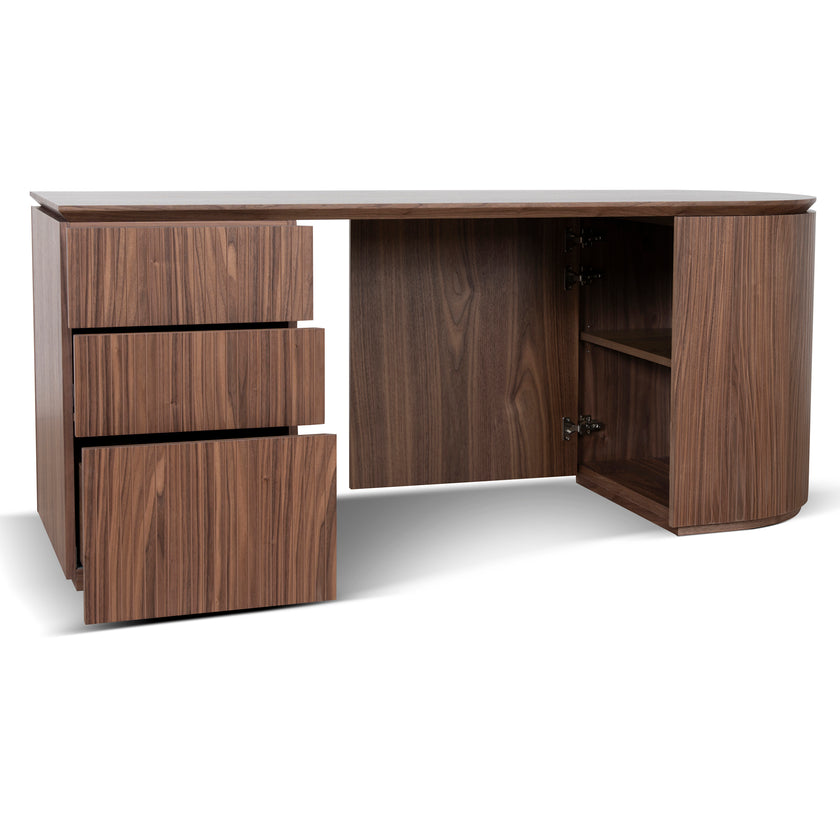COT10936-CN 1.77m Left Drawer Office Desk - Walnut