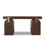 COT12135-NI 1.55m New Elm Home Office Desk - Walnut