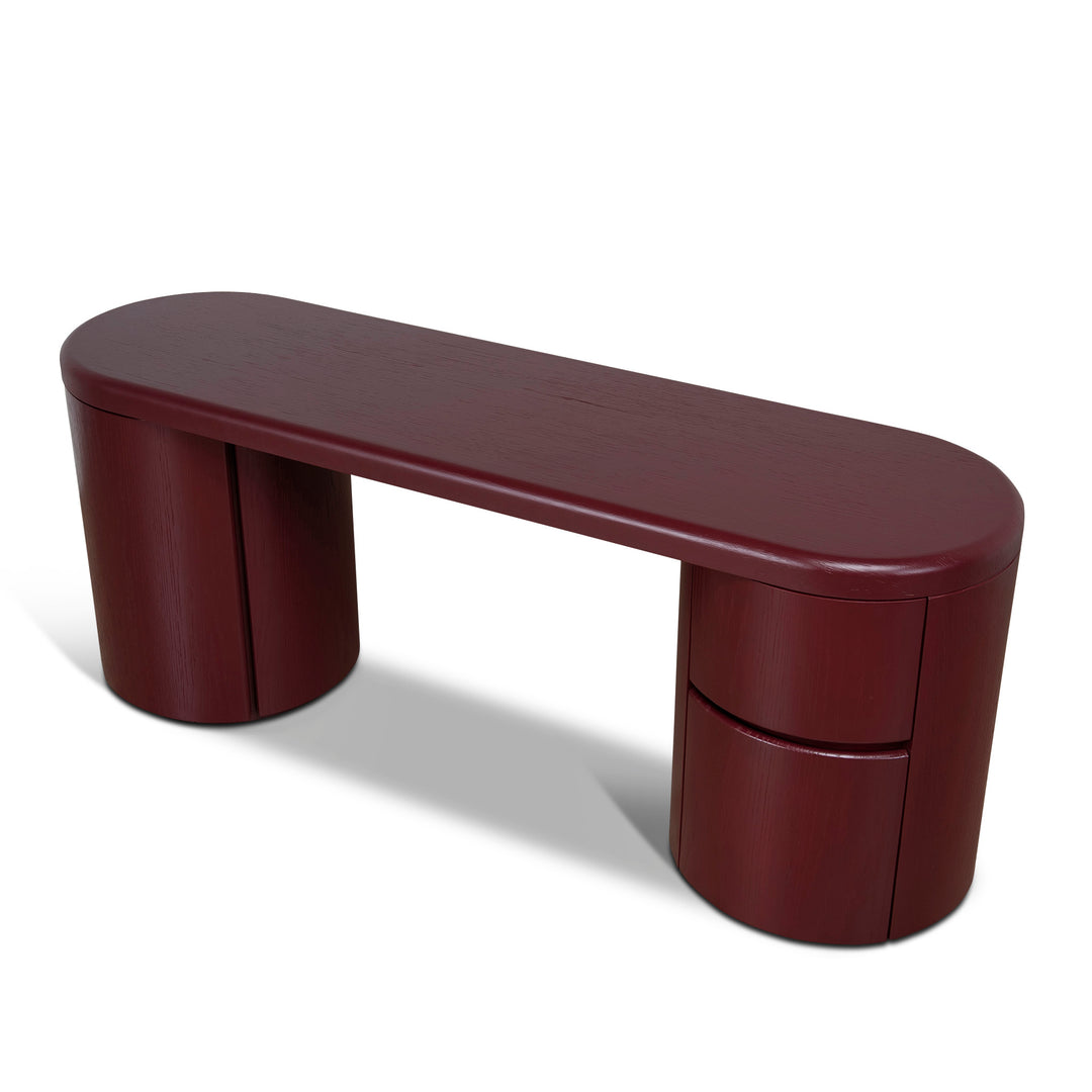 COT12393-CN 1.9m Office Desk - Burgundy Red | Calibre Furniture