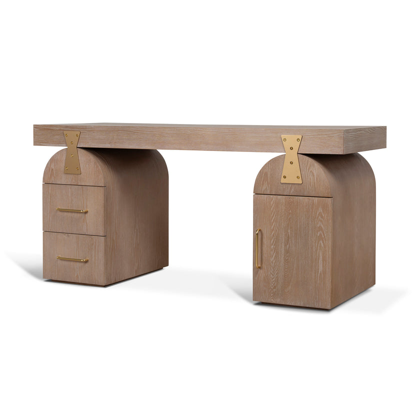 COT12655-NI 1.55m New Elm Home Office Desk - Natural