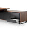COT8350-SN 2.3m Right Return Office Desk - Walnut