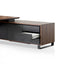 COT8350-SN 2.3m Right Return Office Desk - Walnut