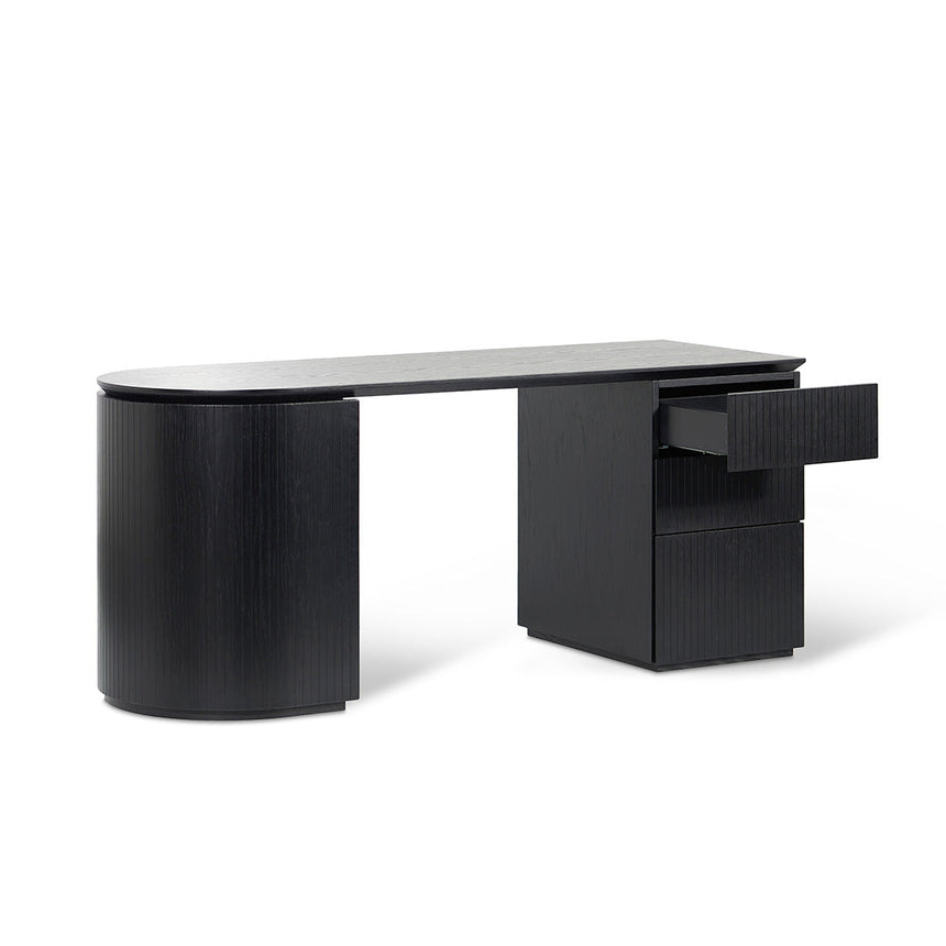Ex Display - COT8480-CN 1.77m Right Drawer Office Desk - Black Oak