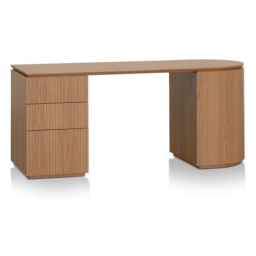 COT2094-SN 180cm Executive Office Desk With Left Return - Natural