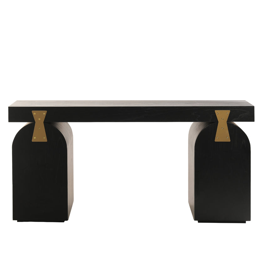 COT8663-NI 1.55m New Elm Home Office Desk - Full Black