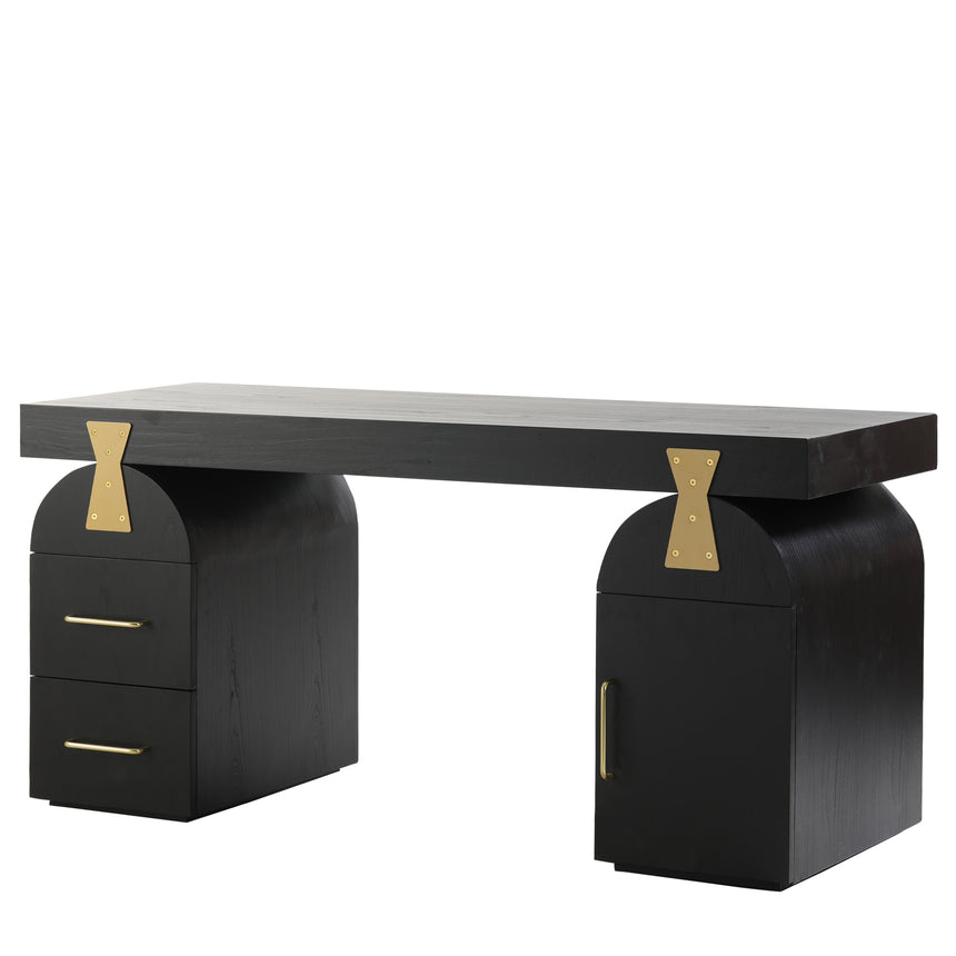 CDT8718-RB 2.2m Dining Table - Full Black