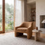 CLC8863-KSO Fabric Armchair - Ginger Brown