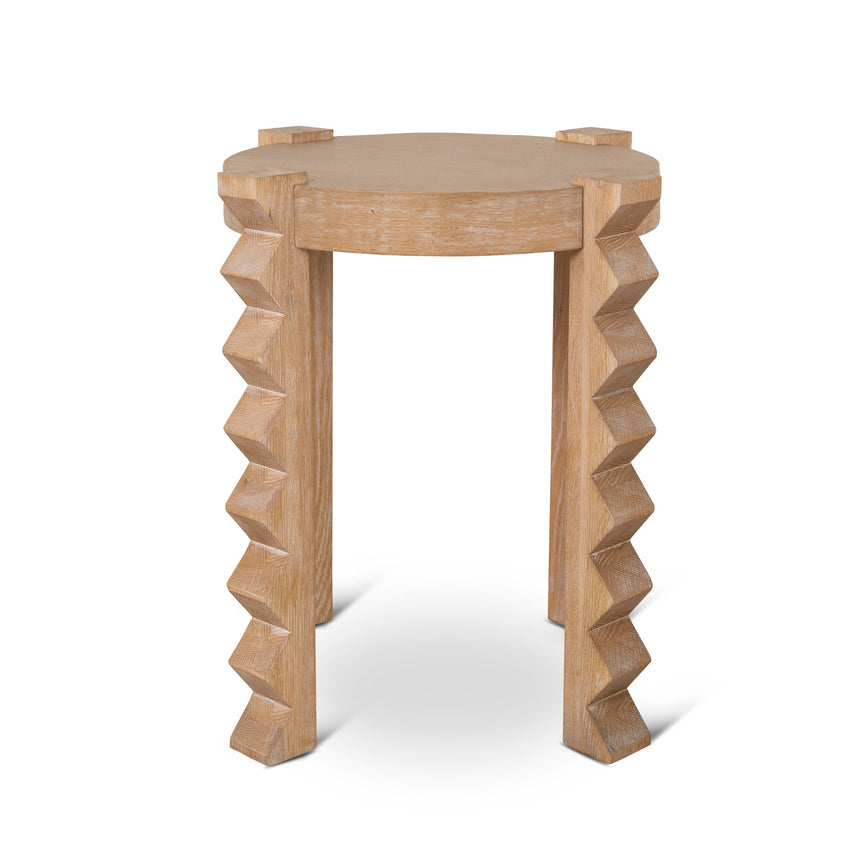 CST10043-NI Round Side Table - Natural