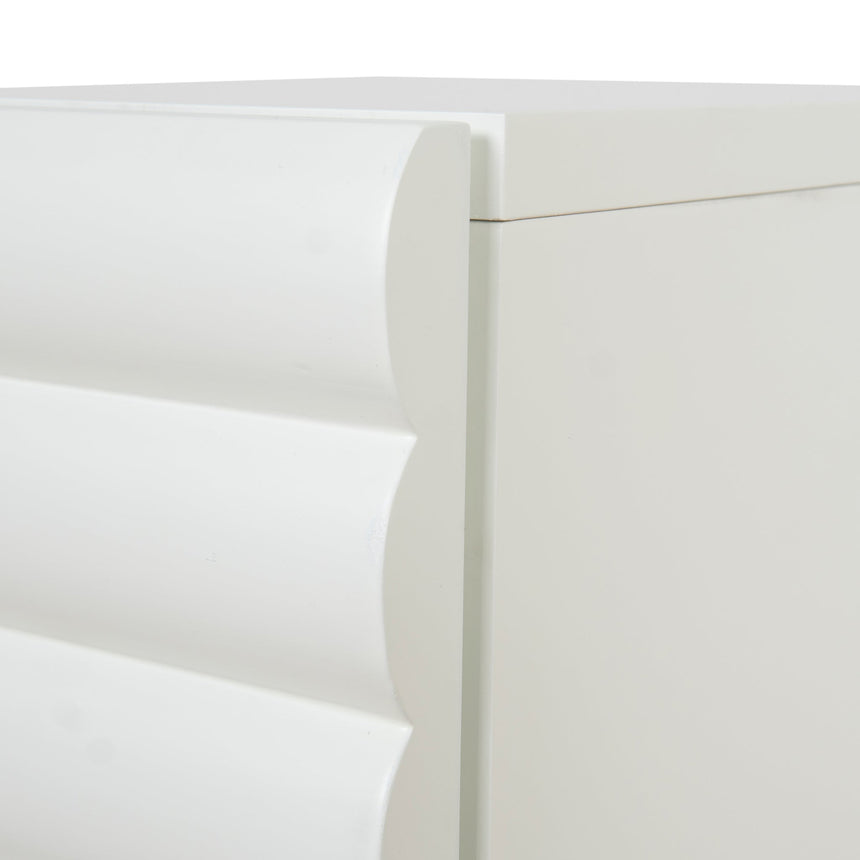 CST10074-KD 48cm Bedside Table - White